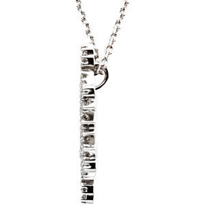 14k White Gold Snowflake Necklace