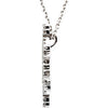 14k White Gold Snowflake Necklace