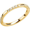 1/4 CTW Diamond Anniversary Band in 14K Yellow Gold (Size 6)