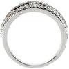 14k White Gold Diamond Ring, Size 7