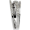 14k White Gold Diamond Ring, Size 7