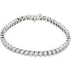 3 CTTW and 6 CTTW Diamond 7-1/4 inch Tennis Bracelet in 14k White Gold