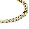 14k Yellow Gold 4 1/2 CTW Diamond Line 7.25" Bracelet