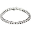 9 CTTW and 10 CTTW Diamond 7-1/4 inch Tennis Bracelet in 18k White Gold