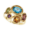 Multi-Gemstone Ring in 14K Yellow Gold (Size 6)