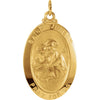 25.00x18.00 mm St. Joseph Medal in 14K Yellow Gold