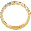 14k Yellow Gold 1/5 CTW Diamond Anniversary Band , Size 7
