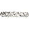 14k White Gold 1/5 CTW Diamond Anniversary Band , Size 7