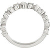 14k White Gold 1/4 CTW Diamond Anniversary Band, Size 7
