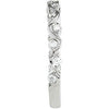14k White Gold 1/4 CTW Diamond Anniversary Band, Size 7