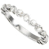 14k White Gold 1/4 CTW Diamond Anniversary Band, Size 7