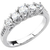 Platinum 1 ctw. Diamond Anniversary Band, Size 7
