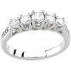 Platinum 1 CTW Diamond Anniversary Band, Size 7