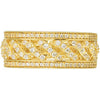 14k Yellow Gold 5/8 CTW Diamond Anniversary Band, Size 7