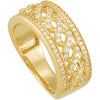 14k Yellow Gold 5/8 CTW Diamond Anniversary Band, Size 7