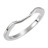 Wedding Band for Matching Engagement Ring with 05.50 mm Center Stone in 18k White Gold ( Size 6 )