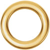 14k Yellow Gold 15mm Circle Chain Slide