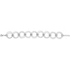 Sterling Silver Adjustable Circle 8" Bracelet Chain