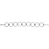 Sterling Silver Adjustable Circle 8" Bracelet Chain