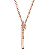 14k Rose Gold Star 16" Necklace