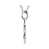 14k White Gold Letter "S" Lowercase Script Initial Necklace