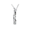 14k White Gold Puzzle Piece Necklace