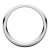 14k White Gold 4mm Knife Edge Comfort Fit Band, Size 11