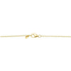 Sterling Silver Yellow Gold Plated Cubic Zirconia 36" Necklace