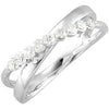 1/5 CTTW Diamond Ring in 14k White Gold (Size 6 )