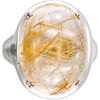 Sterling Silver Rutilated Quartz Ring, Size 7