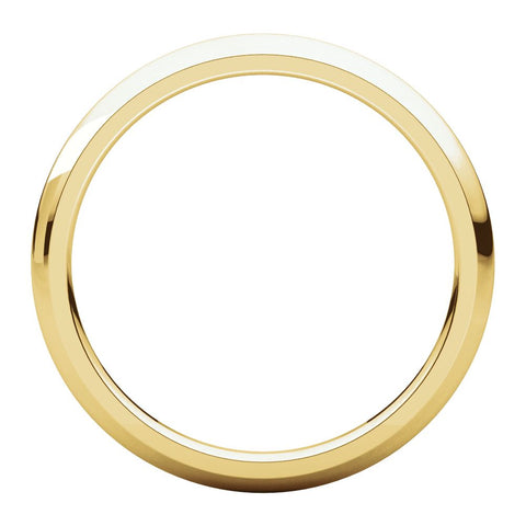14k Yellow Gold 2mm Comfort Fit Band, Size 5