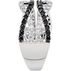 14k White Gold Interlocking Ring, Size 7