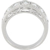 14k White Gold 1/2 CTW Diamond Anniversary Band Size 7