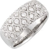 1/2 CTTW Diamond Ring in 14k White Gold (Size 6 )