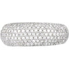 14k White Gold 1 1/2 CTW Diamond Pavé Ring Size 7