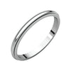 Milgrain Wedding Band Ring in 14k White Gold ( Size 6 )