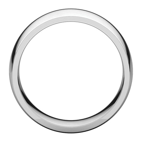 Platinum 8mm Light Comfort Fit Band, Size 10