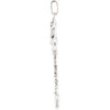 Sterling Silver Tsavorite Garnet Vine Key Pendant or 18" Necklace