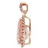 14k Rose Gold Halo-Style Pendant