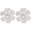 14k White Gold 1 1/4 CTW Diamond Earrings