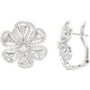Pair of 1 1/4 CTTW Diamond Earrings in 14k White Gold