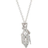 Sterling Silver 1/6 CTW Diamond Heart 18" Necklace
