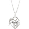 0.05 CTTW in 18.00 inch Diamond Heart Necklace in Sterling Silver