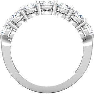14k White Gold Anniversary Band, Size 7