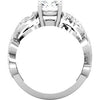 14k White Gold 1/5 CTW Diamond Band, Size 6.75