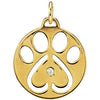 Our Cause For Paws Bracelet or Charm in 14K Yellow Gold