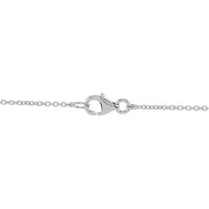 14k White Gold 1/3 CTW Black & White Diamond Circle 18" Necklace