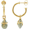 Pair of 20.00 mm Missoma Gemstone Hoop Earrings in 18K Vermeil