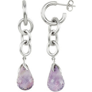 Sterling Silver Amethyst Earrings