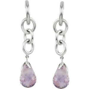 Sterling Silver Amethyst Earrings